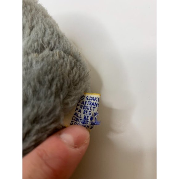 Vintage Arctic Harp Seal R Dakin Plush Grey Seal Nutshell Filled 1976 10.5" Inch - Picture 6 of 7